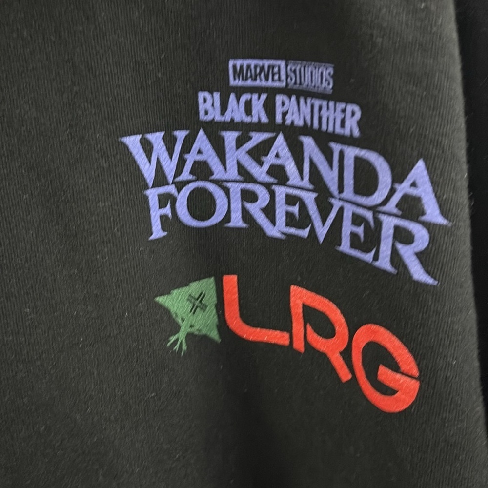 Black Panther Wakanda Forever LRG Hoodie XXXXL Mens Marvel Lifted Research Group - Picture 8 of 9